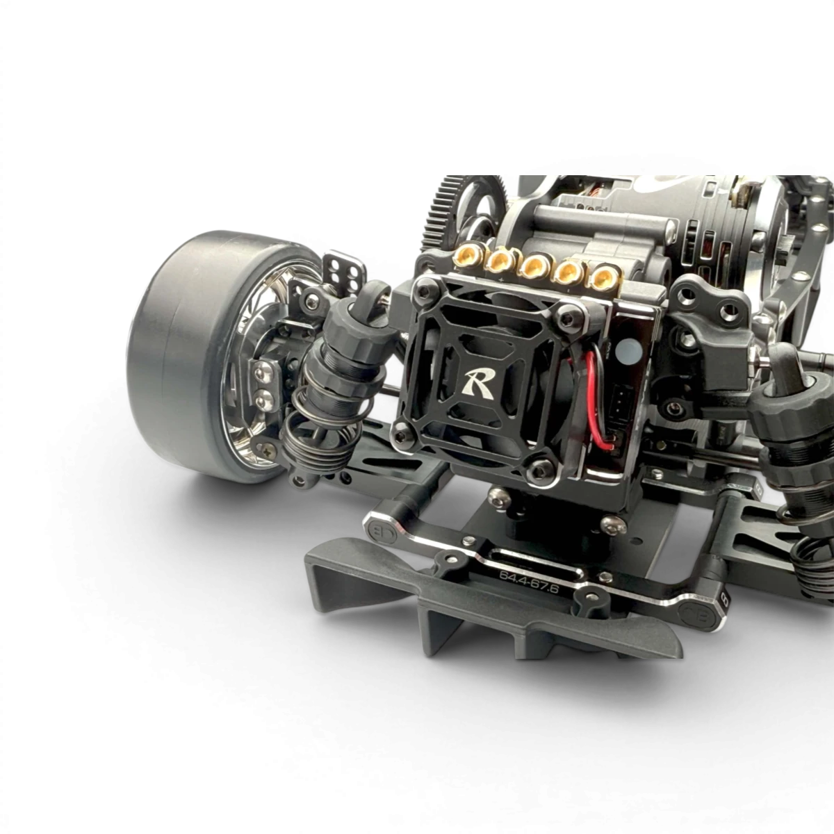 Contrôleur Brushless Elite 100A ESC pour RC Drift, électronique de marque Team Reve D, avec connecteurs et réglages visibles.