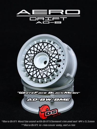 Couvercle aero drift pour drift element - Flat - Blanc/Noir - DS Racing - AD-BW-BME
