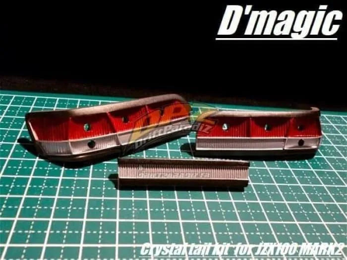Kit lumière cristal pour JZX100 Mark2 par D-magic JP, comprenant composants pour personnalisation de l’éclairage intérieur.