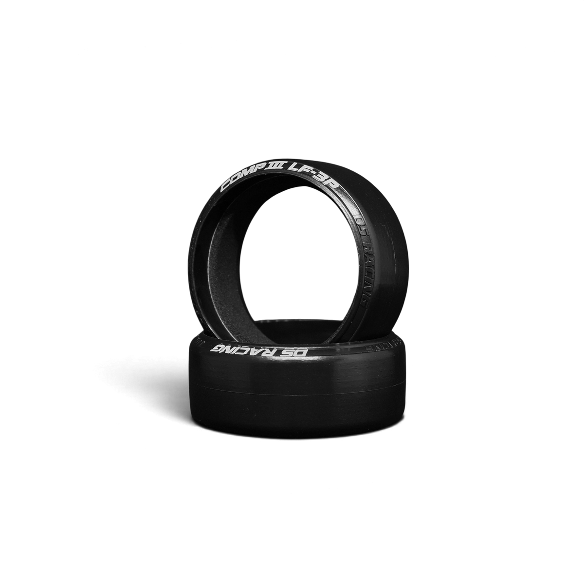 Jeu de 4 roues DS Racing CS3-LF3P série compétition 3, conçues pour la performance et la haute performance.