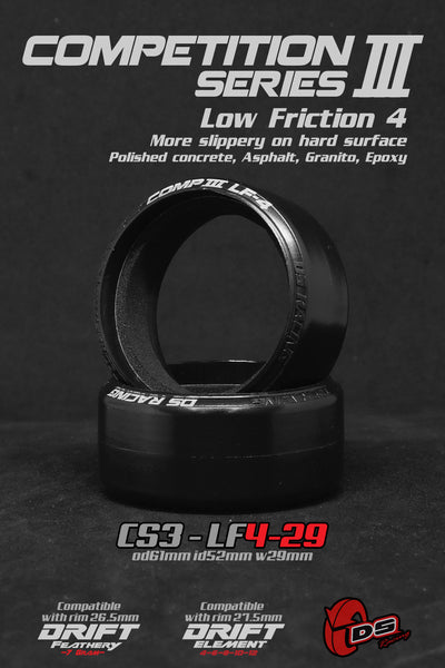 CS3-LF4 competition serie 3 (4pcs) - Largeur 29mm -  DS Racing - CS3-LF4-29
