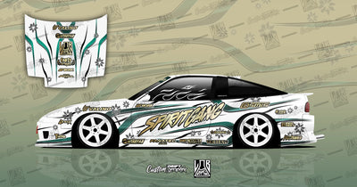 Décoration complète autocollante - spirit gang oak green - Basement LAB Graphics - BLG-OG-P75/08459