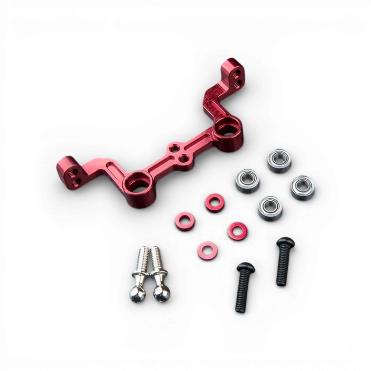 Direction en aluminium allégé Ackerman ajustable pour pièces détachées Max Speed Technology, adaptée aux véhicules de drift.