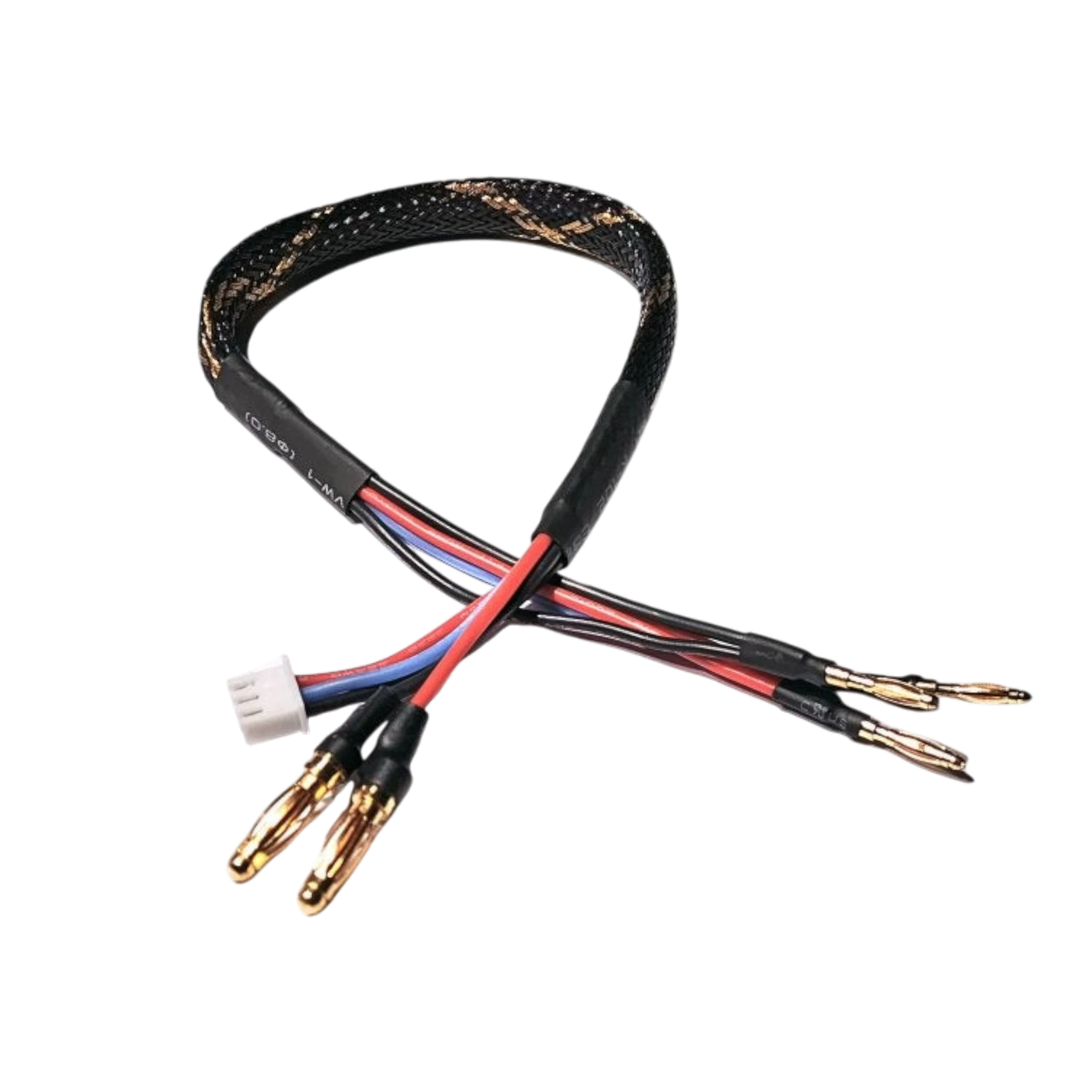 Câble de charge DriftParadiZ Atomic IC-094 avec connecteurs bullet 2mm et PK 4mm pour batterie LiPo Hard Case Mini