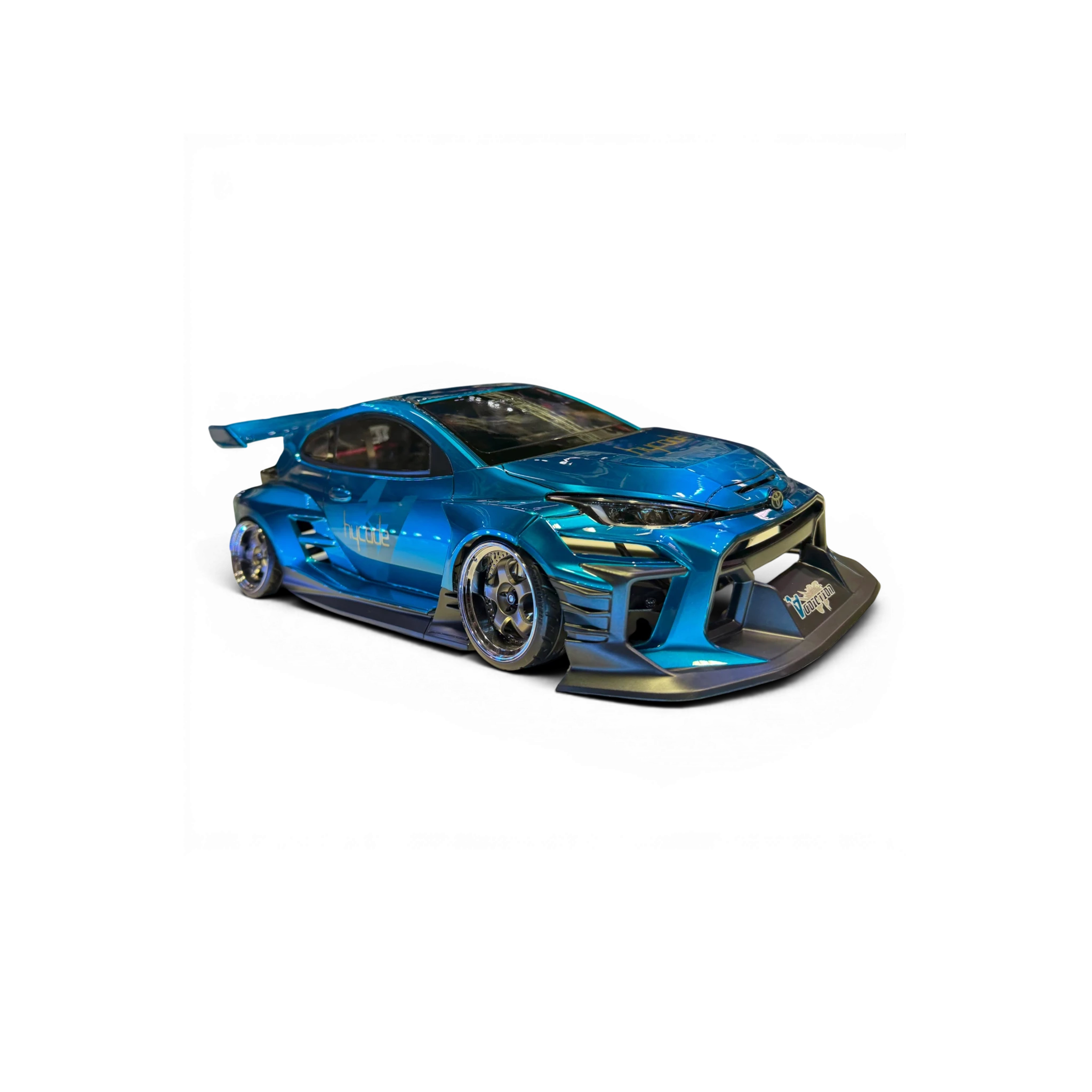 Carrosserie DriftParadiZ Addiction AD-RB18 Toyota Yaris Hycade bleue à l'échelle 1/10 pour voiture RC