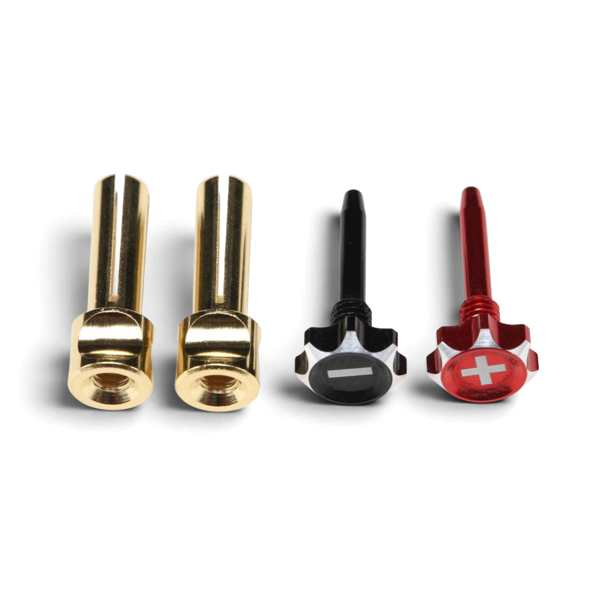 Connecteurs PK DriftParadiZ Racing Performer avec vis de verrouillage en aluminium rouge et noir pour polarité