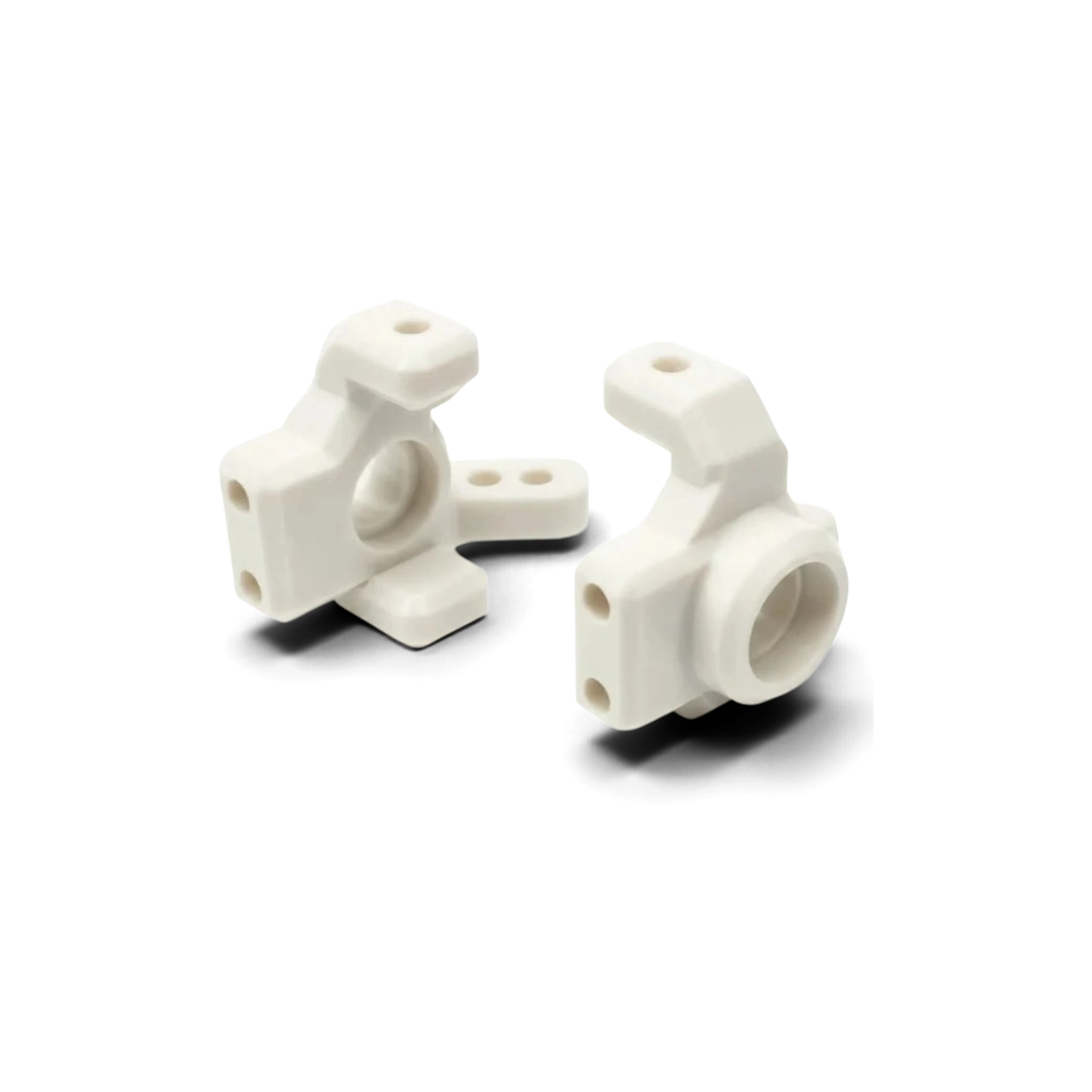 Fusées avant DriftParadiZ M-SPEC ZERO Knuckle en Delrin blanc pour voiture RC Drift 1/10