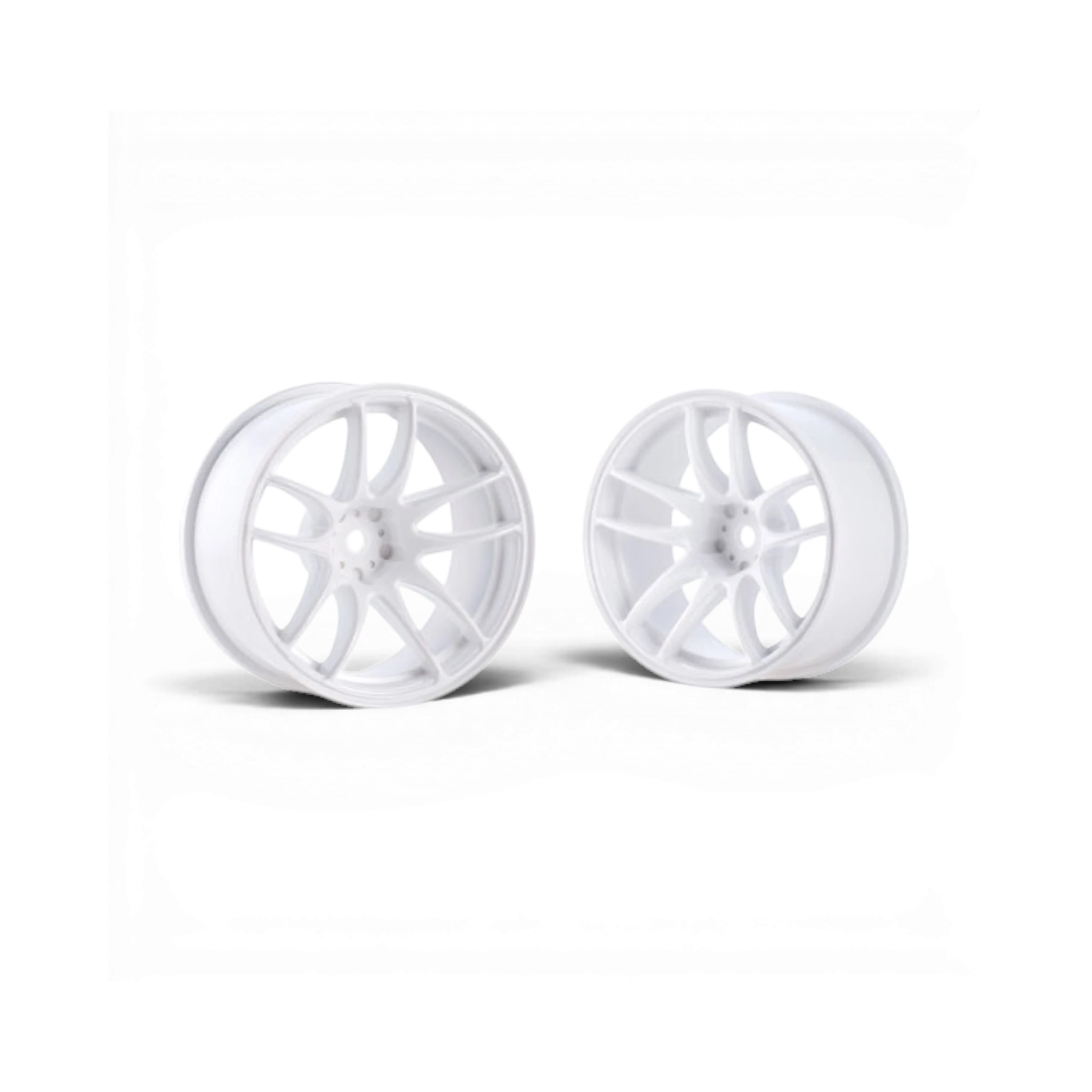 Jantes DriftParadiZ WORK EMOTION CR Kiwami blanches en ABS pour voiture RC avec offset de +7 mm