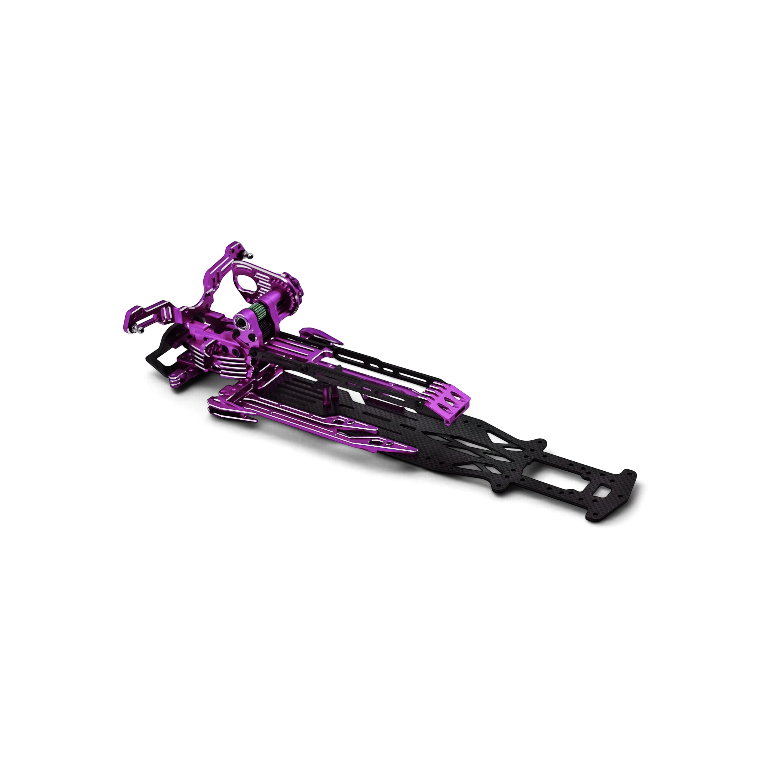 Kit de conversion châssis SV2 Rhino Racing DriftParadiZ avec platine en carbone et pièces en aluminium violet