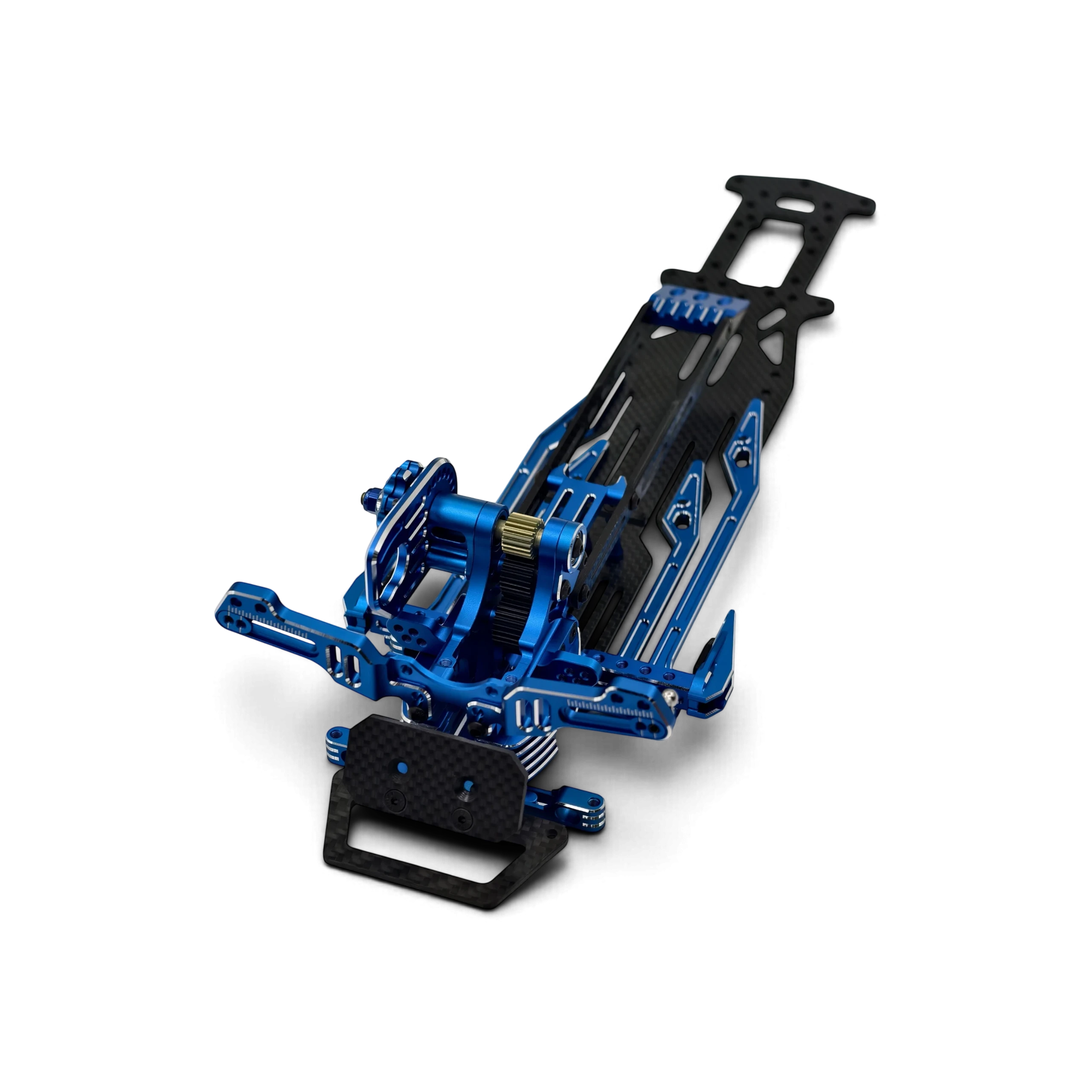 Kit de conversion châssis SV2 Rhino Racing bleu en carbone pour voiture RC drift vendu par DriftParadiZ