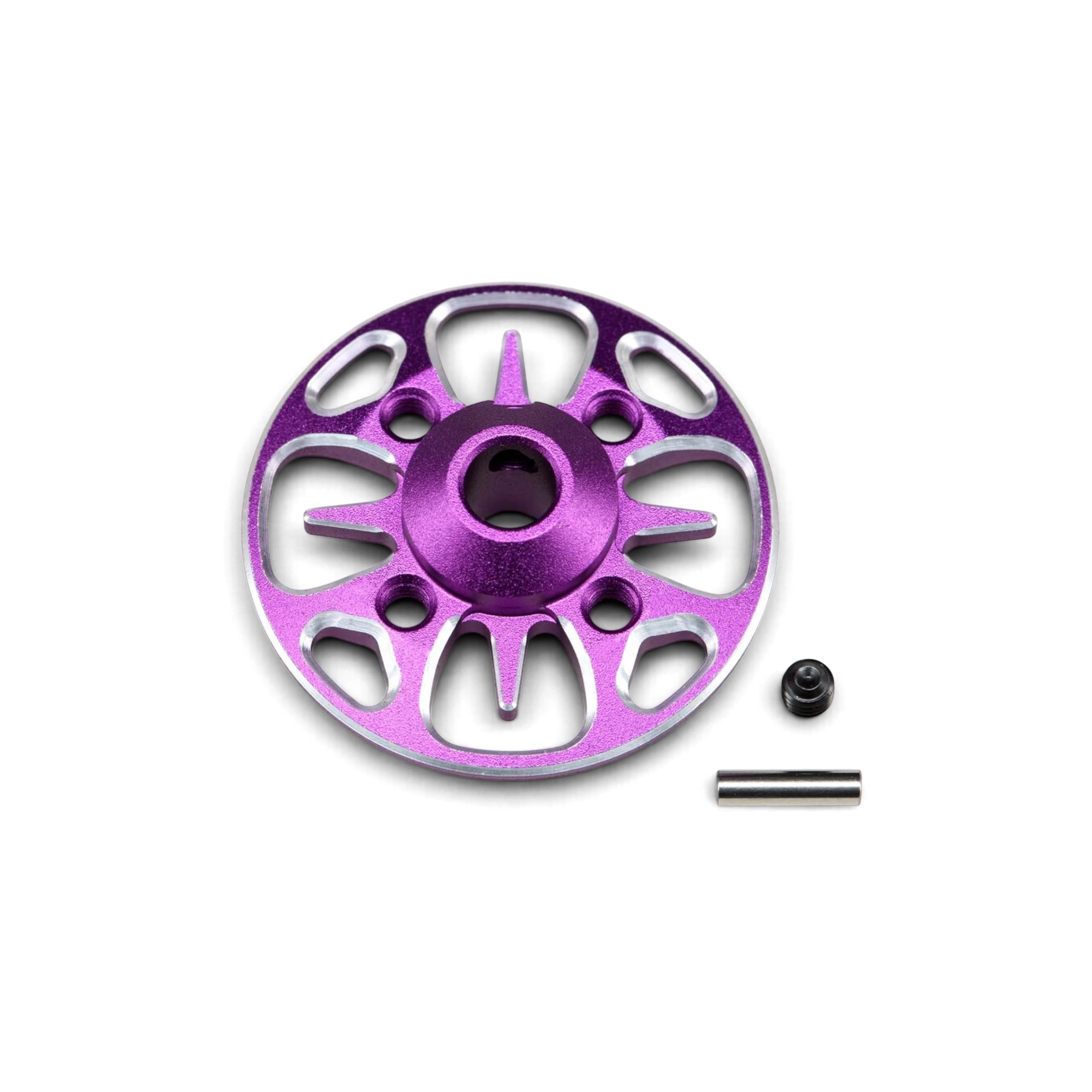 Moyeu de couronne allégé DriftParadiZ en aluminium violet pour châssis RC RD, SD et MD