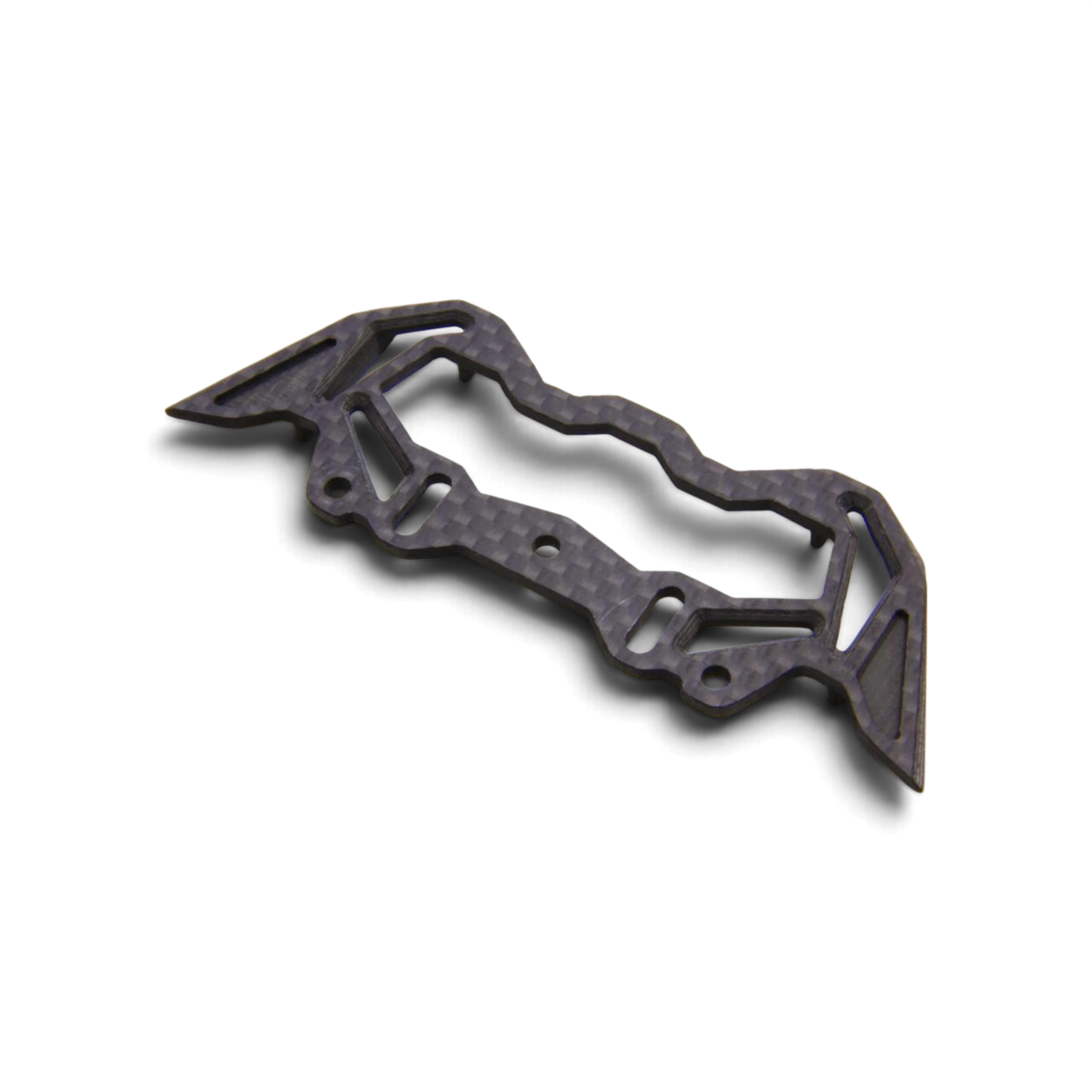 Pare-chocs DriftParadiZ Hikotech en carbone mat avec ailettes aérodynamiques pour châssis RC Drift
