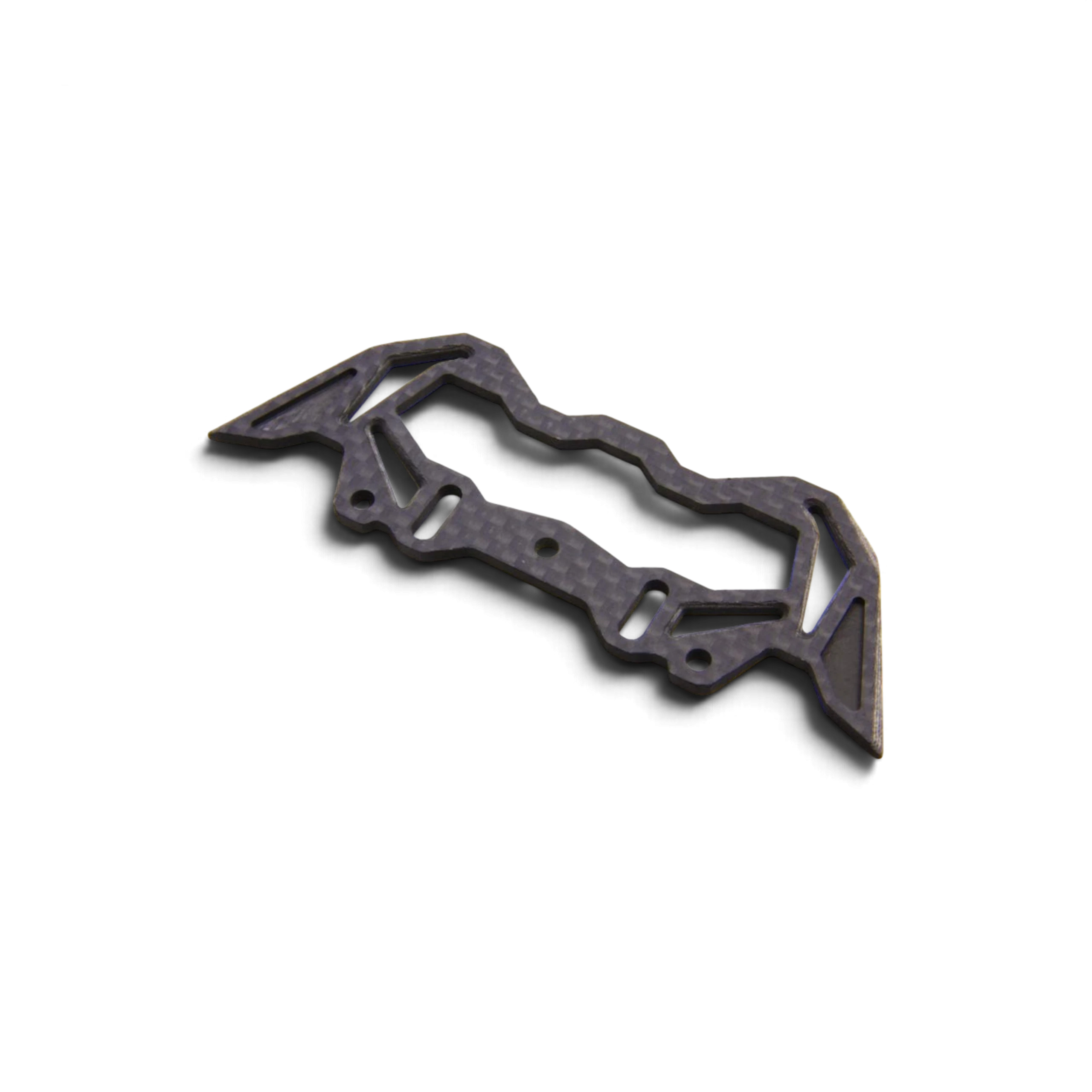 Pare-chocs DriftParadiZ Hikotech en carbone mat sans ailettes pour châssis RC Drift avec ouverture centrale