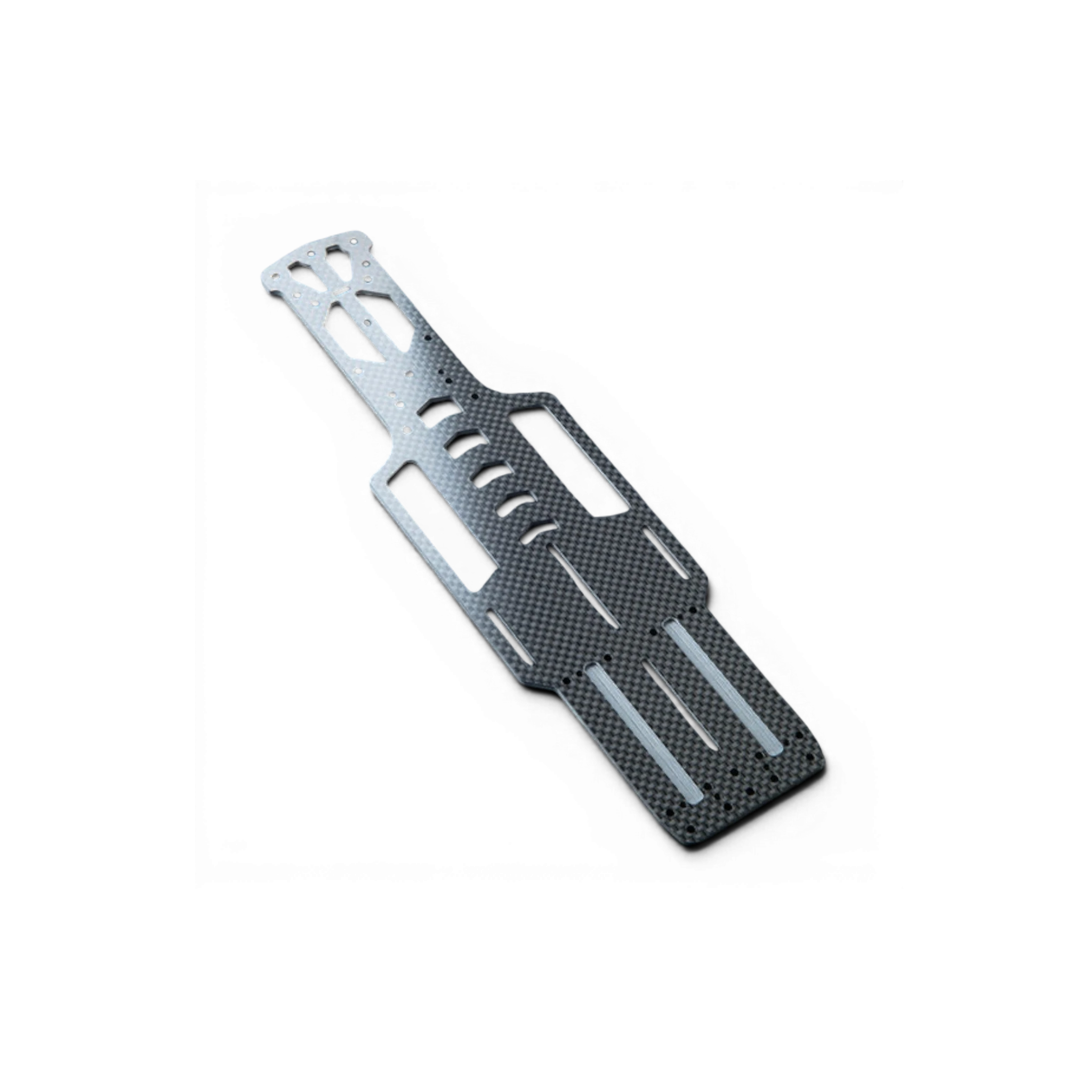Platine inférieure carbone allégée DriftParadiZ RMX 4 GT pour châssis RC avec passages de câbles intégrés