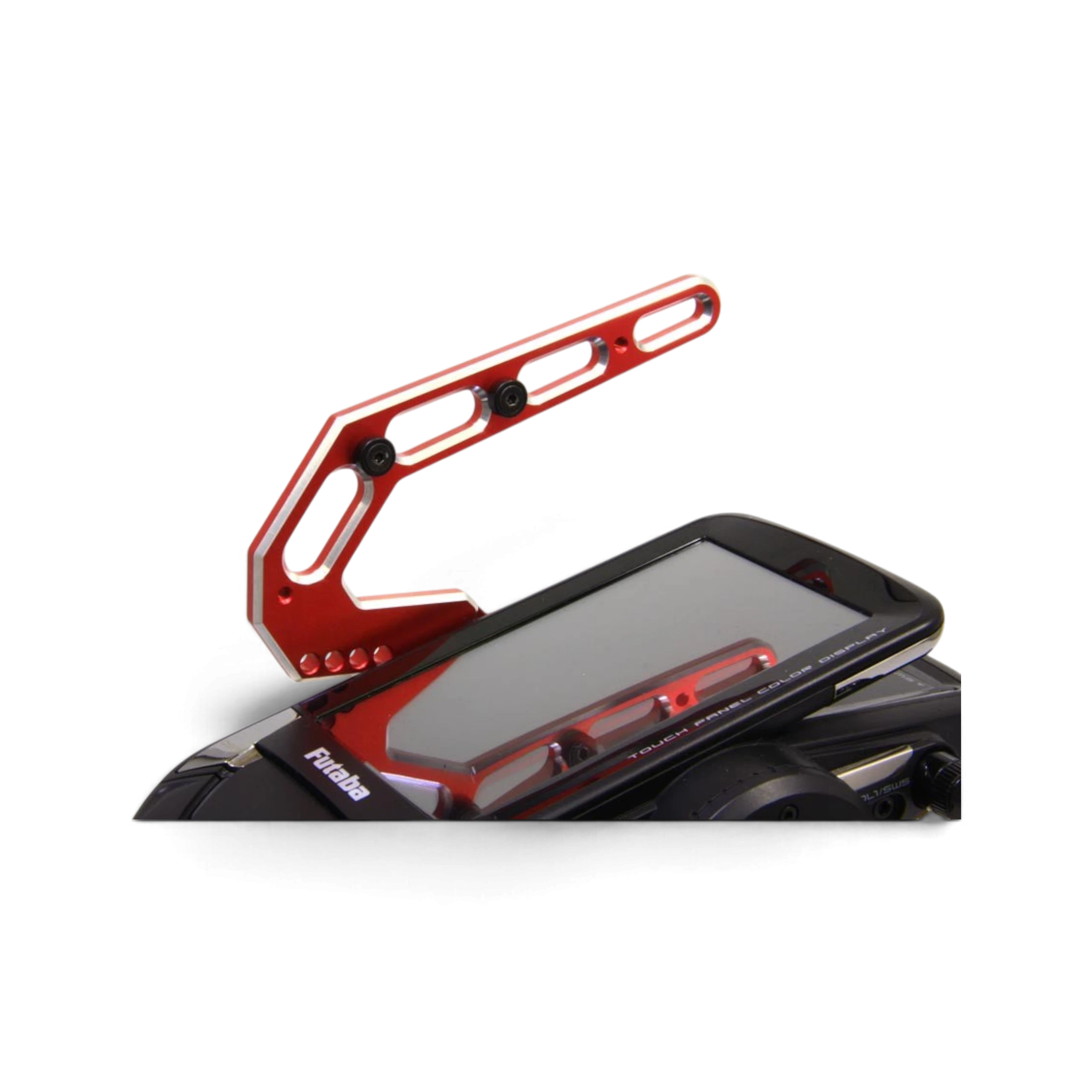 Poignée de transport DriftParadiZ en aluminium rouge pour radio Futaba 10PX, 7PX et 4PM avec support magnétique