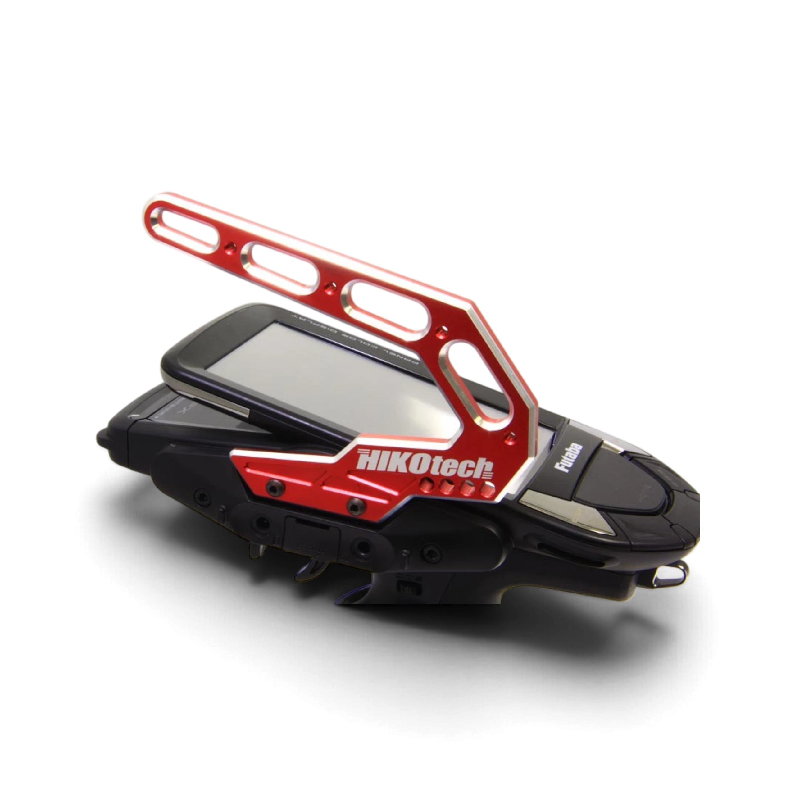 Poignée de transport rouge en aluminium DriftParadiZ pour radio Futaba 10PX, 7PX et 4PM avec support magnétique