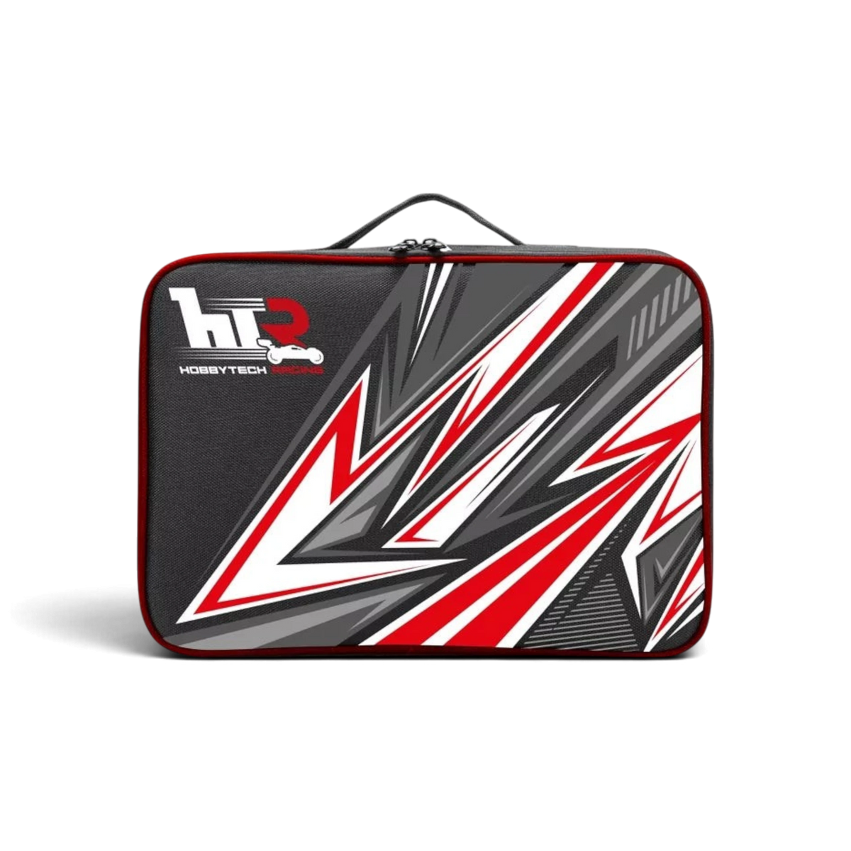 Sac de rangement modulable DriftParadiZ Hobbytech noir, gris et rouge pour matériel RC avec poignée de transport