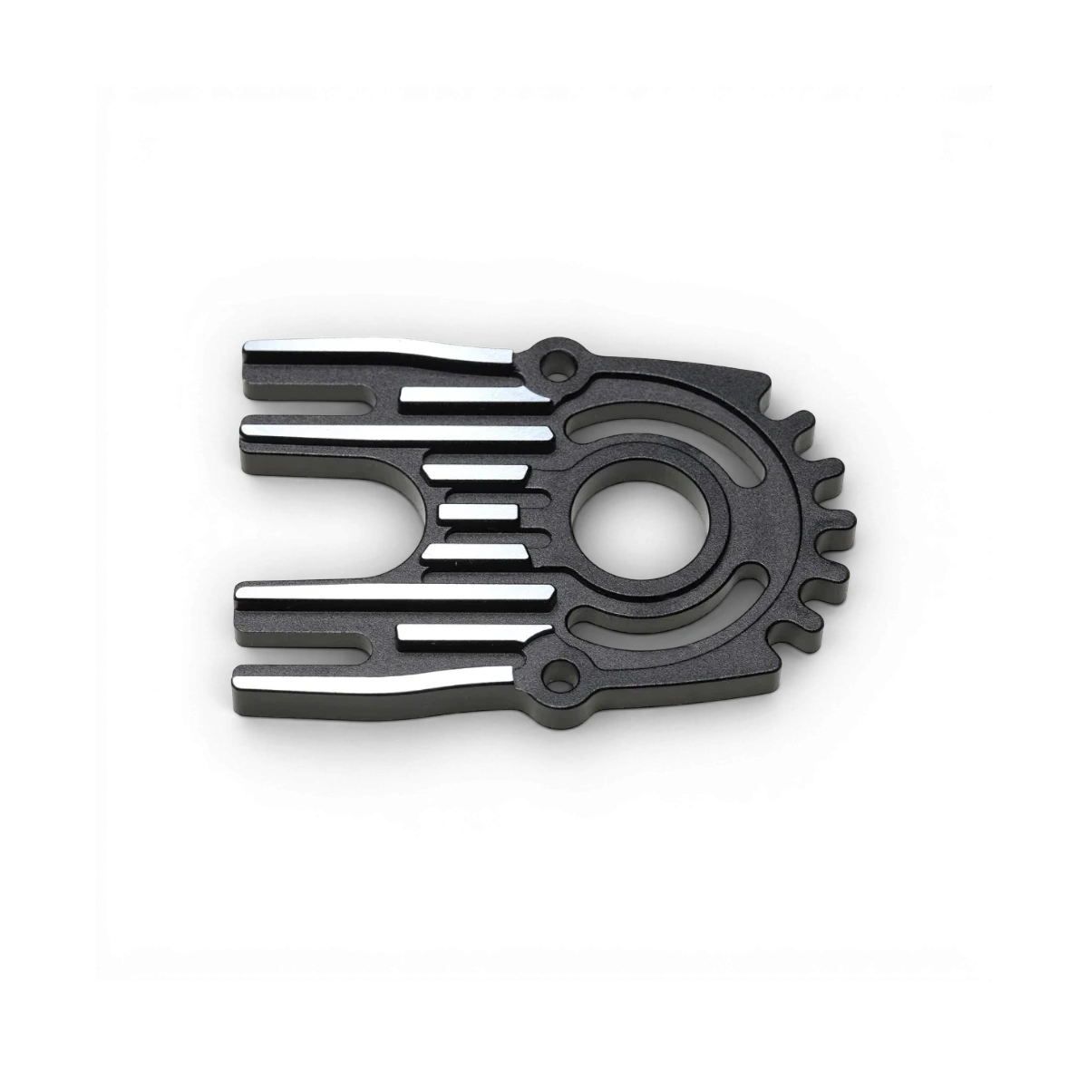 Support moteur DriftParadiZ en aluminium noir avec dissipateur thermique pour châssis RC Yokomo RD et SD