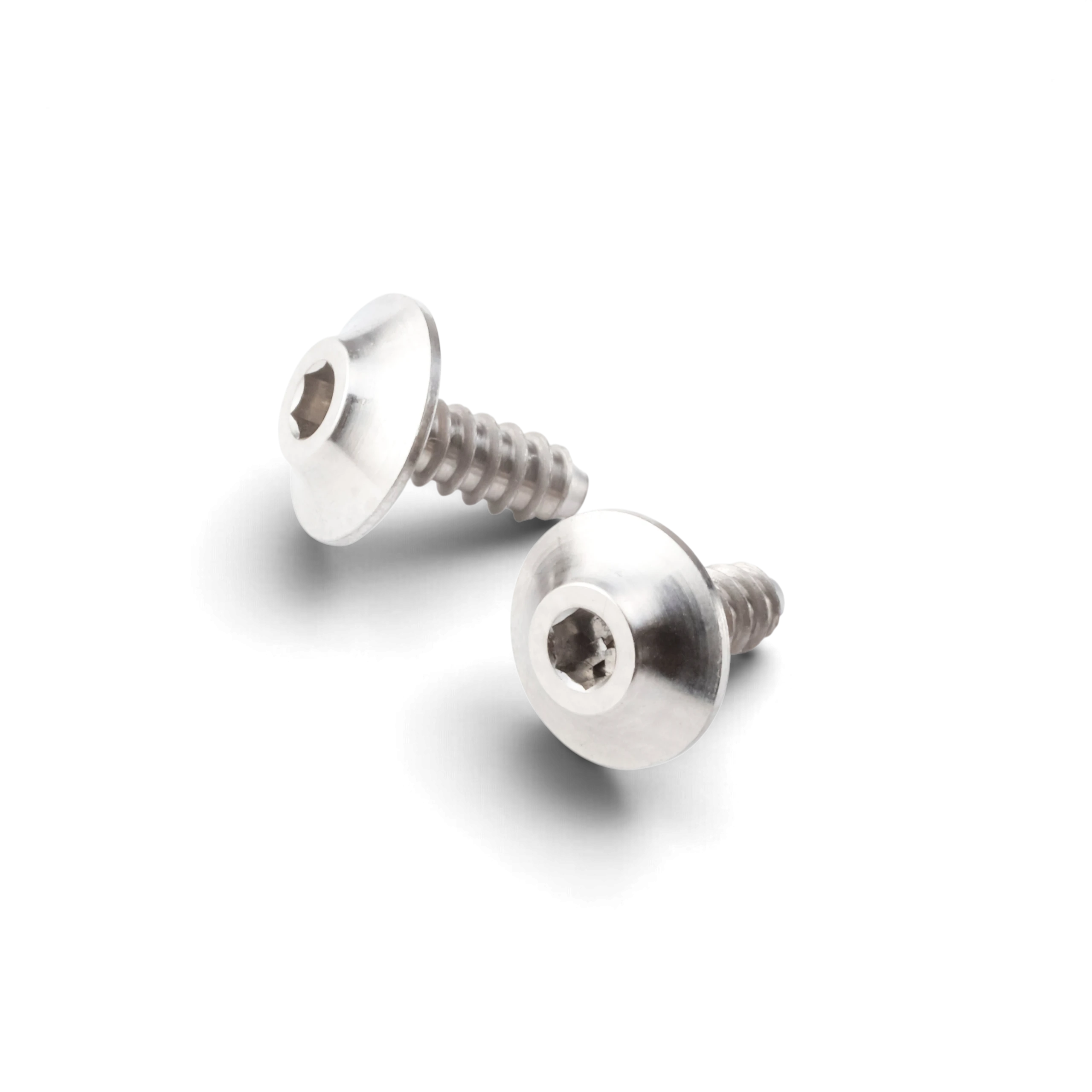Deux vis autotaraudeuses DriftParadiZ 8810 Style en titane M2.5x5 mm pour fixation d'aileron de voiture RC