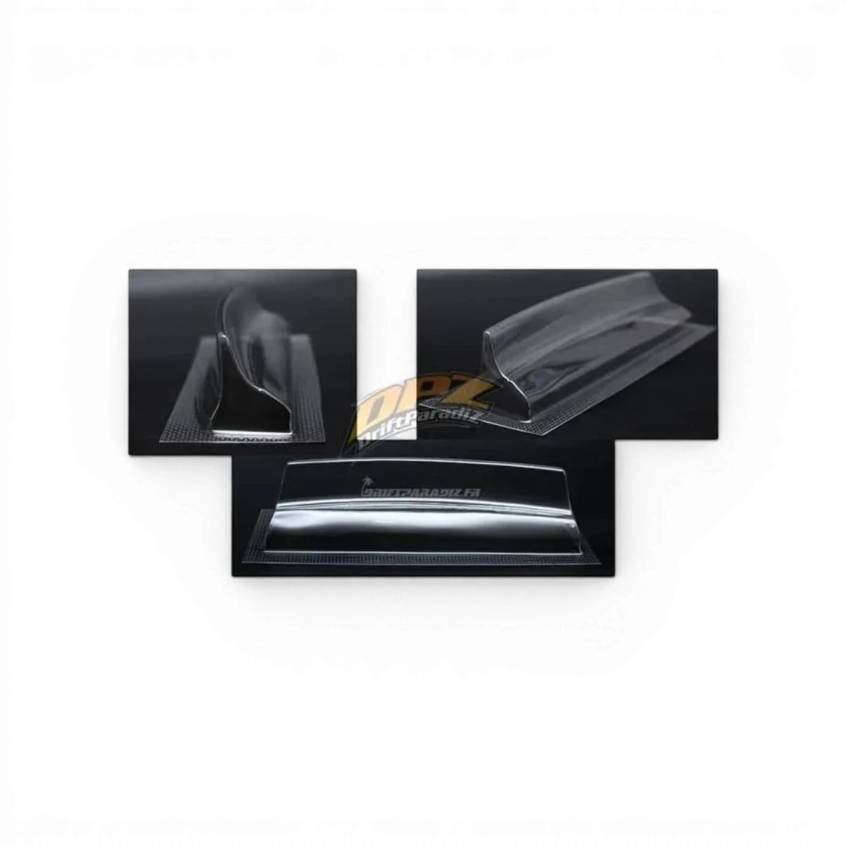 Queue de canard 3 pour personnalisation, compatible avec Src Sideways RC, visible en noir avec détails de fixation.