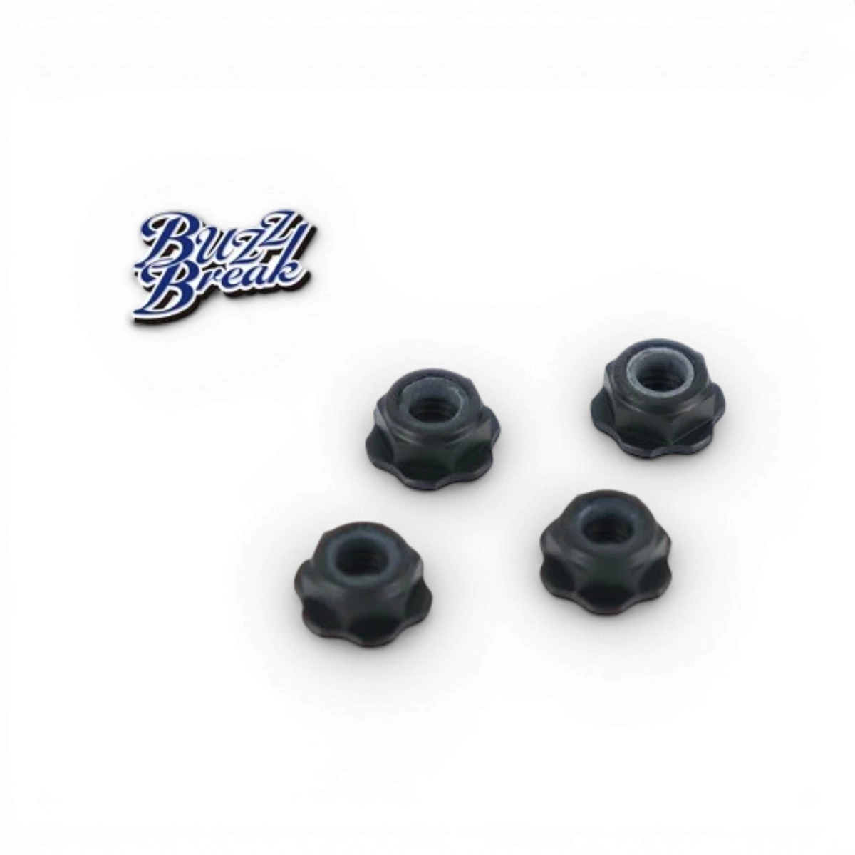 Écrous de roue BuzzBreak BB LOCK NUT en nylon pour pièces détachées, version basse, pour sécurité et performance.