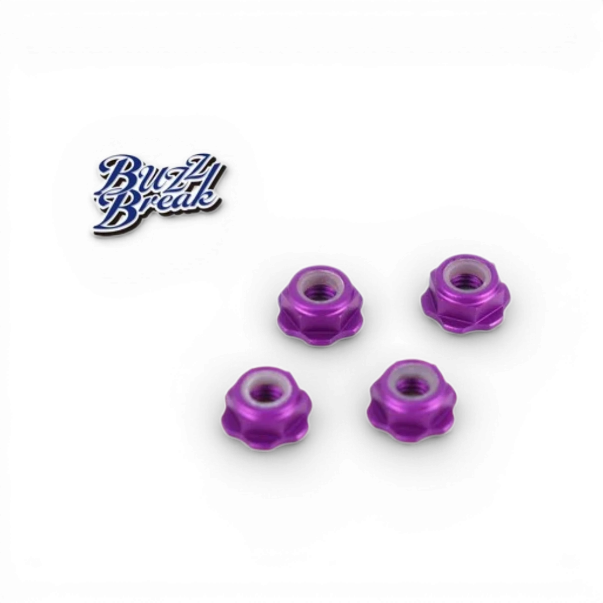 Écrous de roue BuzzBreak BB LOCK NUT avec fixation en nylon, pièces détachées pour véhicules, design robuste et fiable.