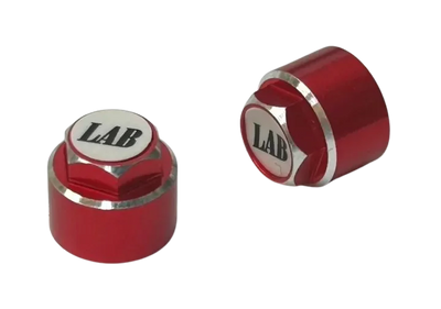 Ecrous Rouge/blanc jantes - LAB - LP-044