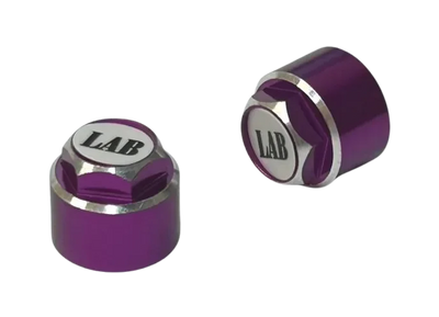 Ecrous Violet/Blanc jantes - LAB - LP-046