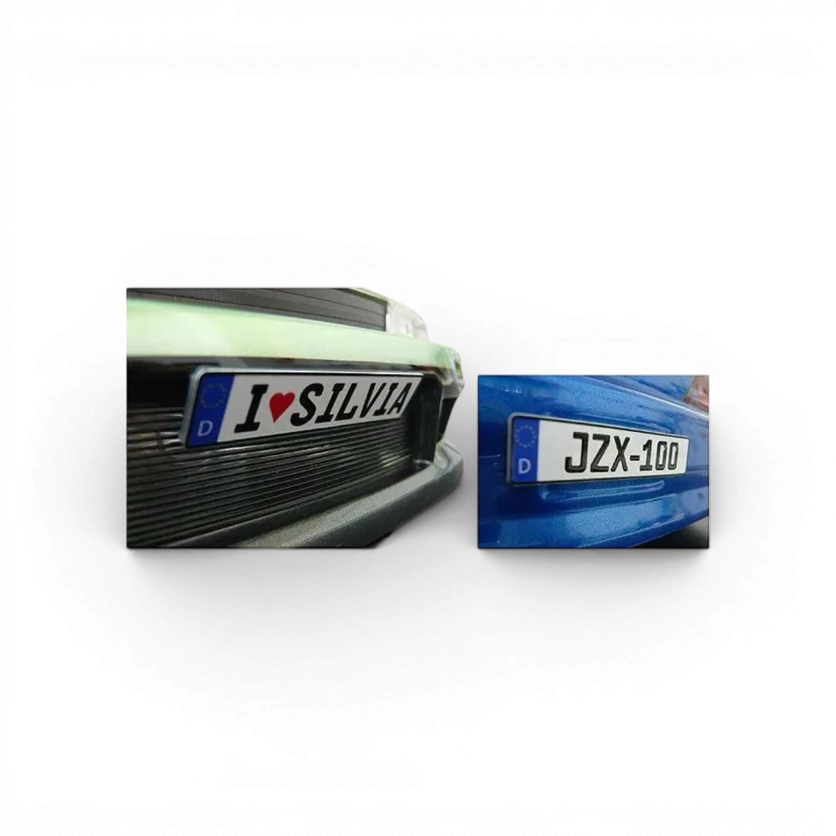 EU " I♥SEVEN " Plaque immatriculation autocollante - Wrap-UP Next - DriftParadiZ