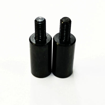 Mann/kvinnelige gjengede utvidelser 12mm svart M3 - TOPLINE - TP-2112