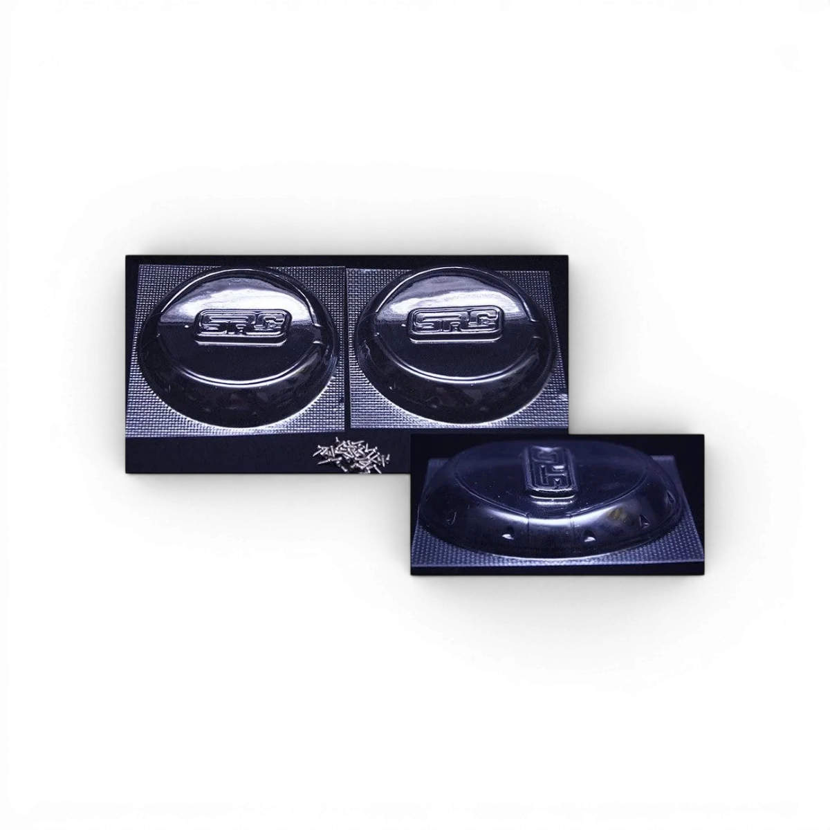 Garde-boue de style Fender 10 de la marque Src Sideways RC pour carrosserie de voiture RC, en plastique noir.