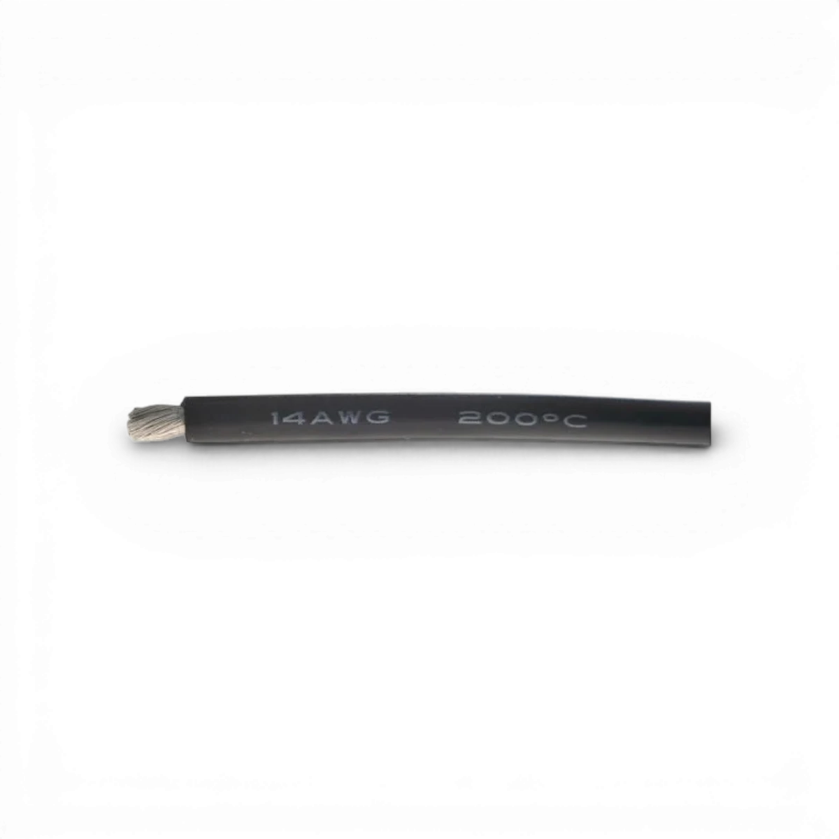Fil en silicone 14AWG noir de 1m pour électronique, flexible et isolant, de la marque beez2b.