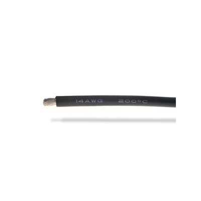 Cable de silicona 14AWG (2,12mm²) negro - 1m - Beez2B - BEEC3014K