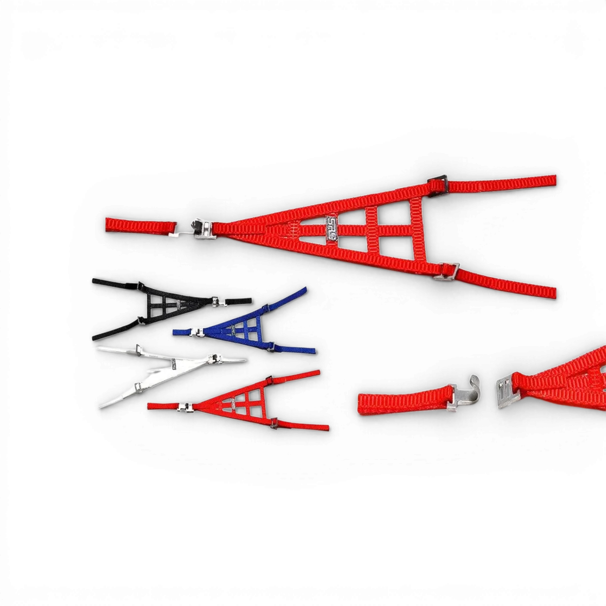 Filet pour fenêtre en forme de triangle de la marque Src Sideways RC, idéal pour personnalisation et protection.