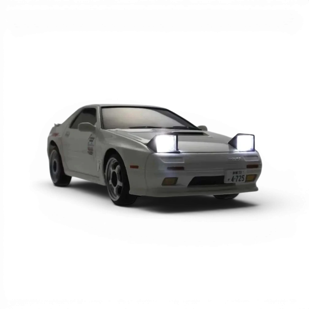 Carrosserie Kyosho FIRST MINI-Z 1:28 Mazda Savanna RX-7 FC3S Initial D, détail de la voiture miniature.