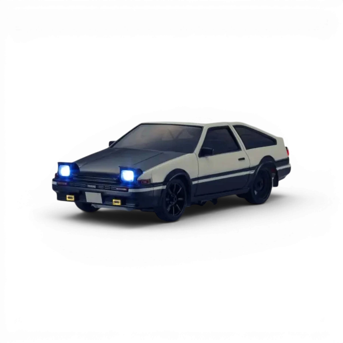 FIRST MINI-Z 1:28 INITIAL-D SPRINTER TRUENO AE86 WH/BK CARBON - Kyosho - DriftParadiZ