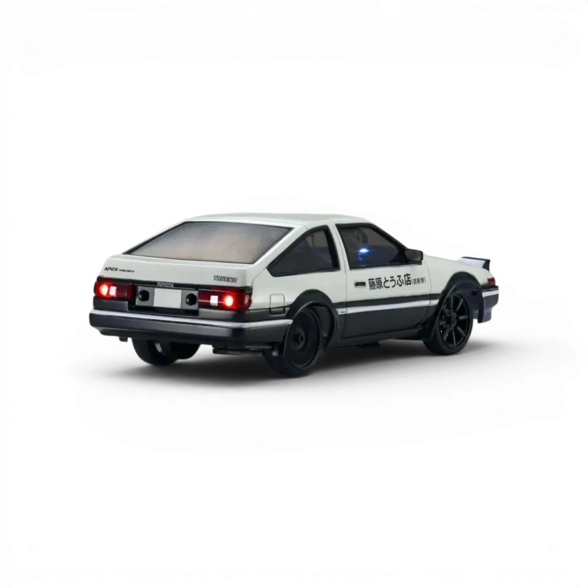 FIRST MINI-Z 1:28 INITIAL-D SPRINTER TRUENO AE86 WH/BK CARBON - Kyosho - DriftParadiZ