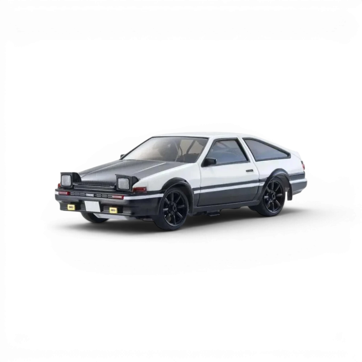 FIRST MINI-Z 1:28 INITIAL-D SPRINTER TRUENO AE86 WH/BK CARBON - Kyosho - DriftParadiZ