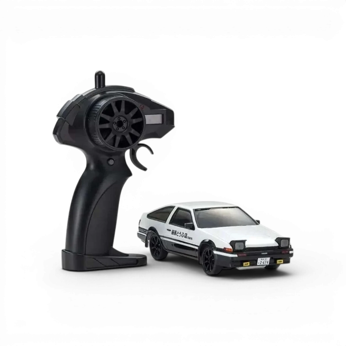 FIRST MINI-Z 1:28 INITIAL-D TOYOTA SPRINTER TRUENO AE86 WH/BK - Kyosho - DriftParadiZ