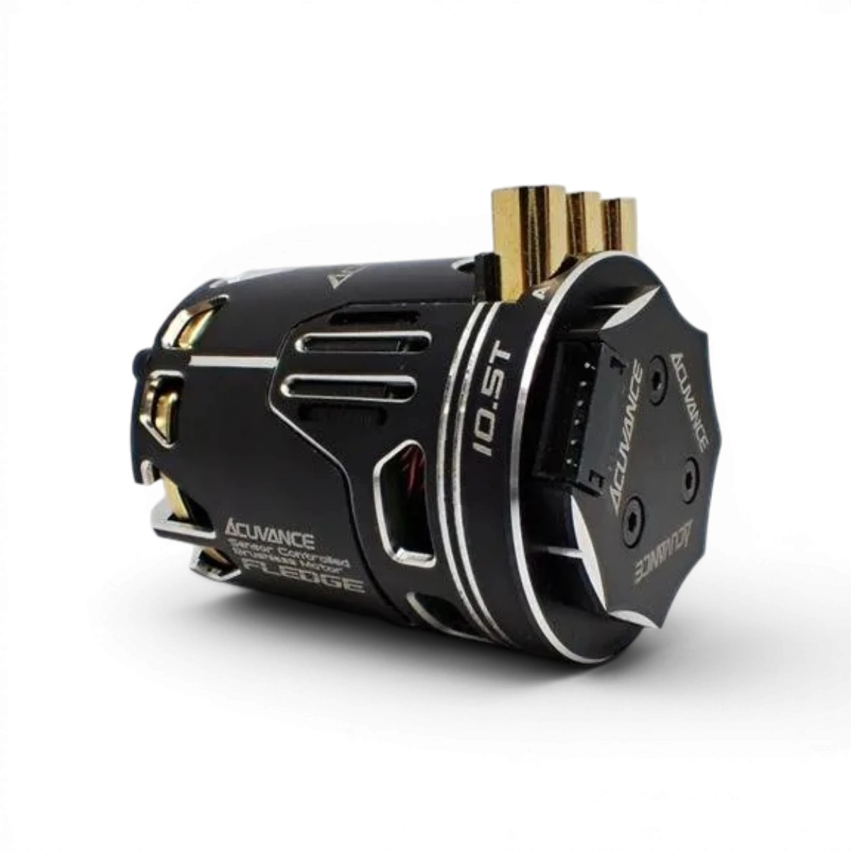 Moteur brushless Fledge 10.5T sans ventilateur d'Acuvance, composant électronique pour véhicules radiocommandés.