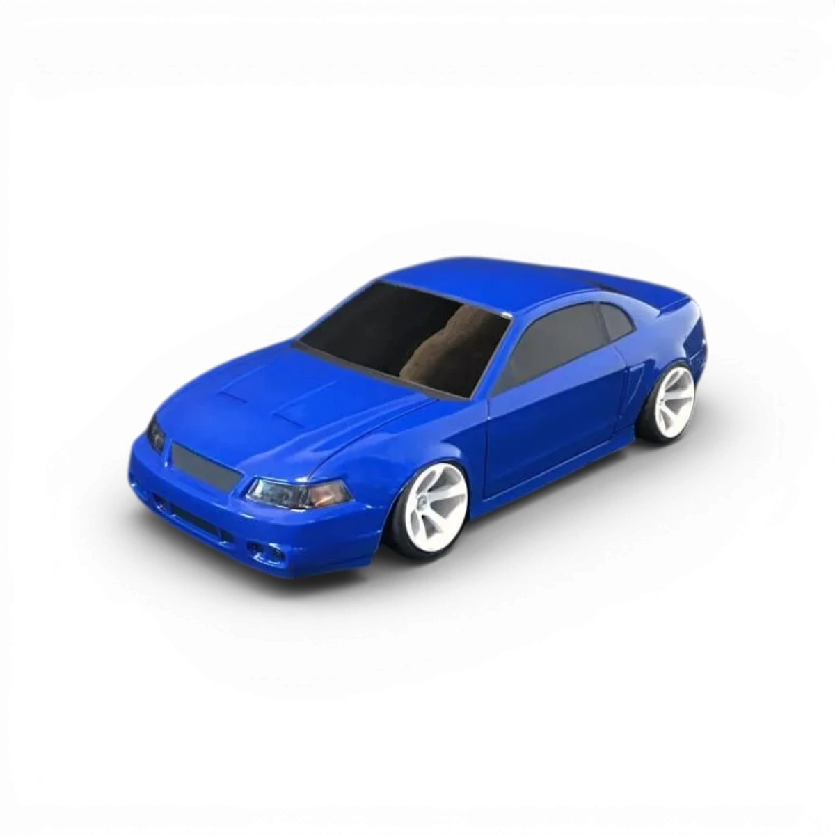 Carrosserie Ford Mustang Cobra Aplastics RC, design détaillé, couleur rouge, pour voitures radiocommandées, finition de haute qualité.