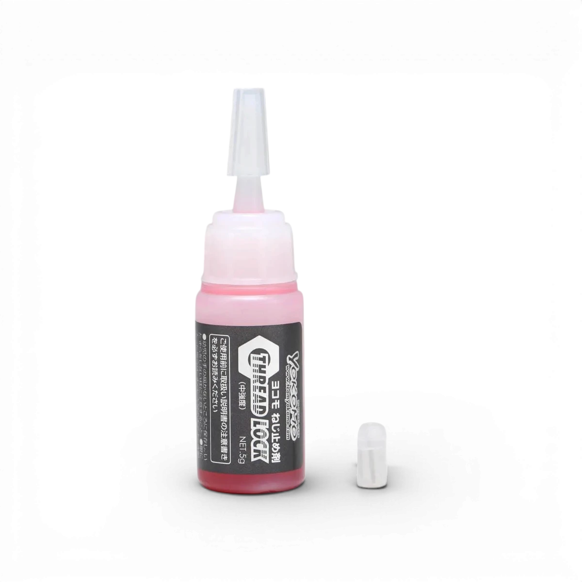 Filet de frein moyen de la marque Team Yokomo, produit chimie pour fixation sécurisée, visible en image.