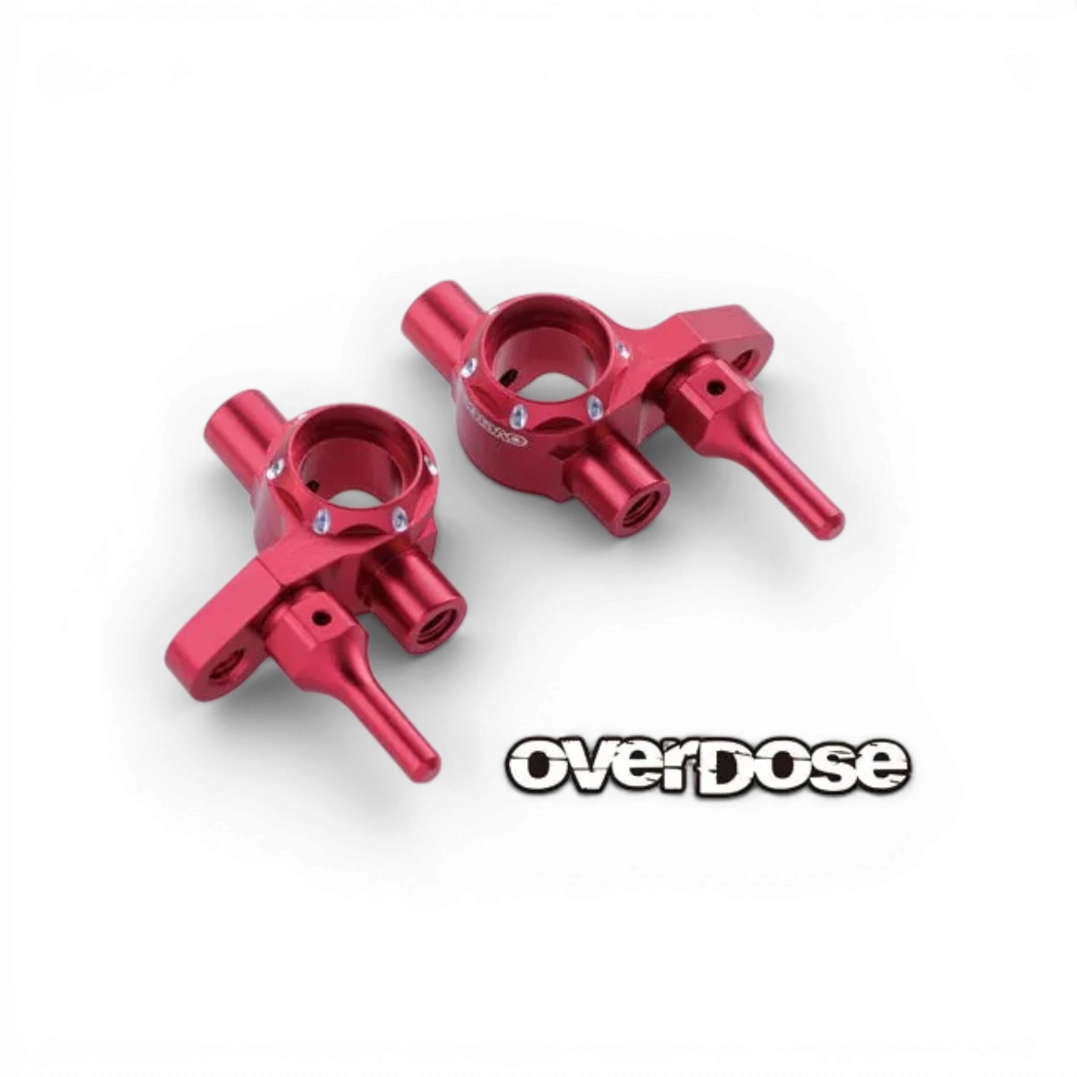 Fusées en aluminium ES Type-2 pour pièces détachées, marque Overdose, avec détails visibles sur la surface métallique.