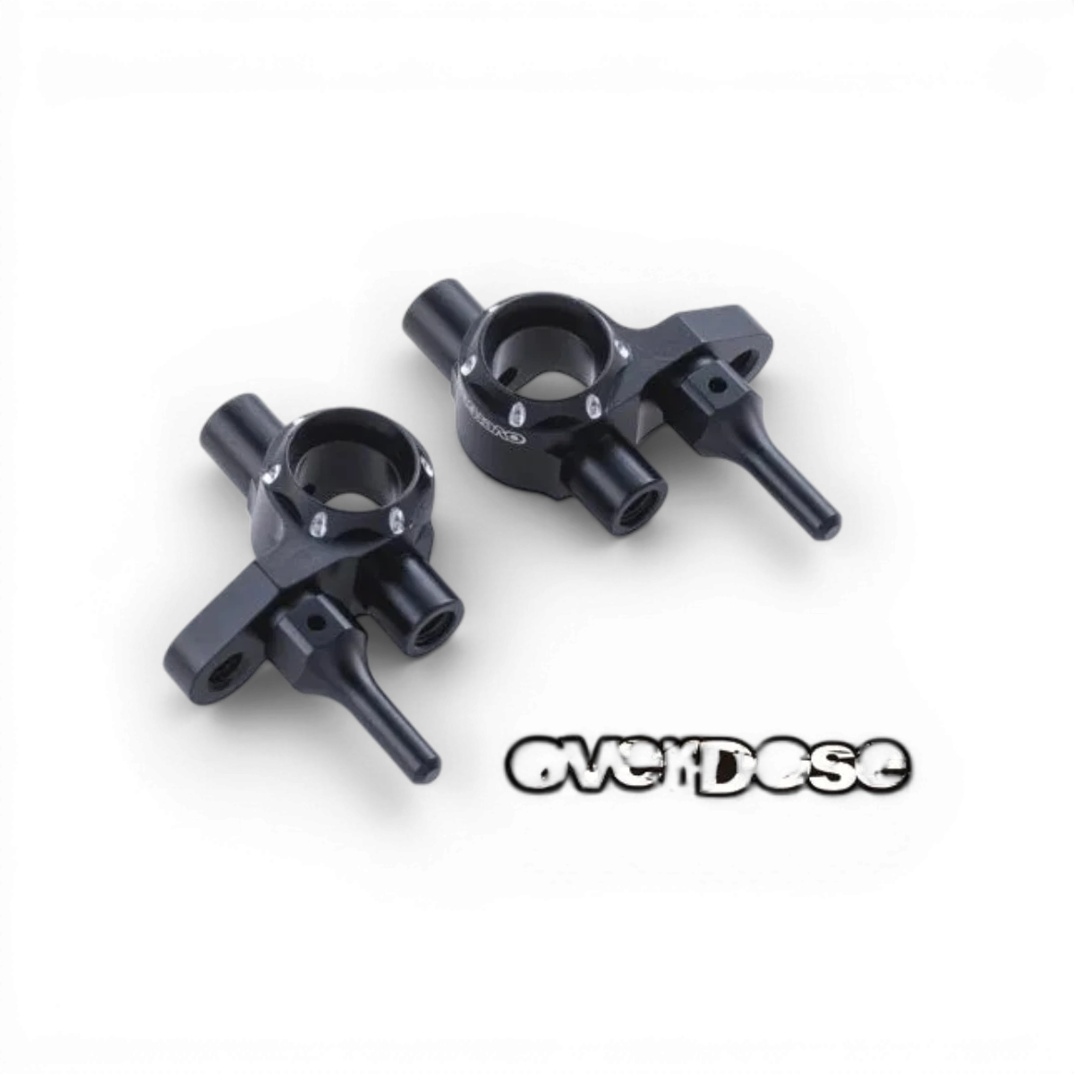 Fusées en aluminium ES Type-2 de la marque Overdose, pièces détachées pour modélisme ou drift, visibles en gros plan.