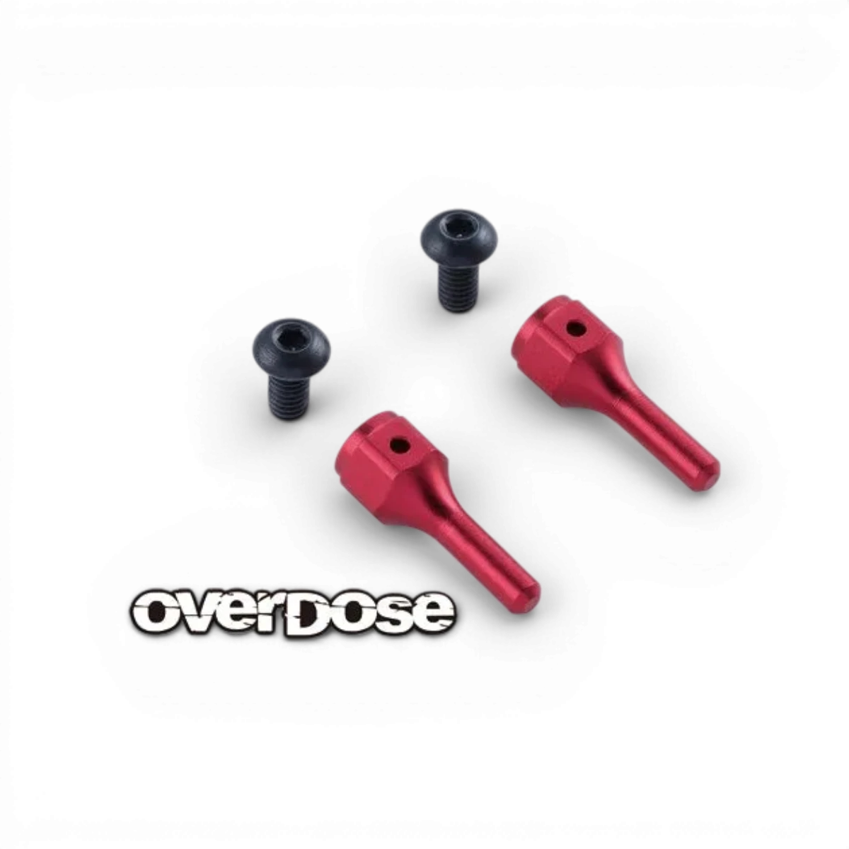 Fusées en aluminium ES Type-2 Overdose, pièce détachée pour drift, avec détails visibles et finition élégante.