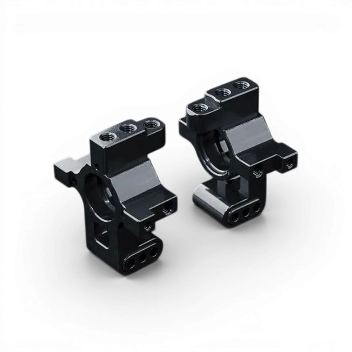 Fusées arrière THA en aluminium de Max Speed Technology, pièce détachée pour véhicule RC, rouge, robustes et légères.