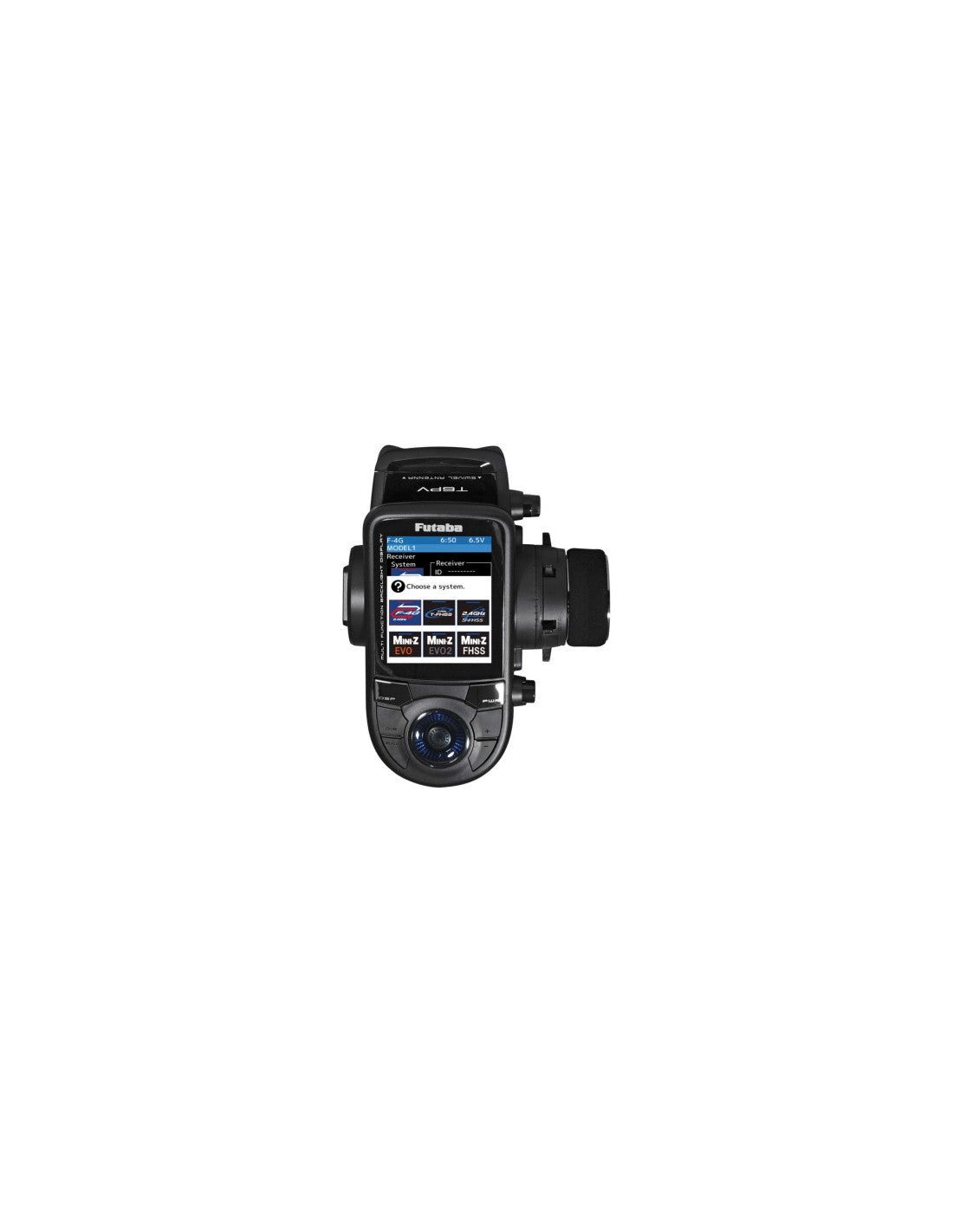 Radio Futaba T6PV avec récepteur R404SBS, système F-4G/T-THSS/S-FHSS, équipement électronique pour radiocommande.