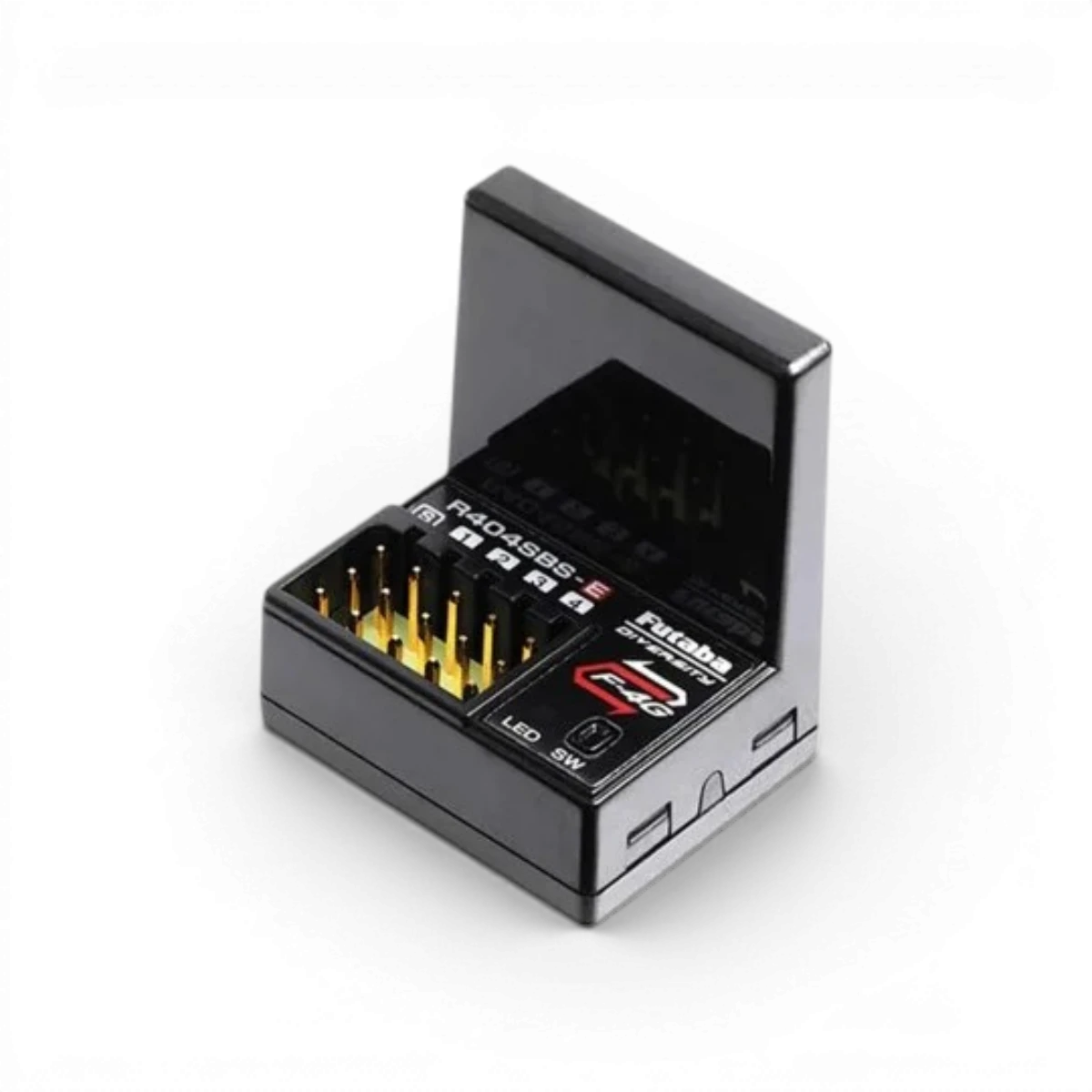 Radio Futaba T6PV F-4G/T-THSS/S-FHSS avec récepteur R404SBS-E pour modélisme électronique.