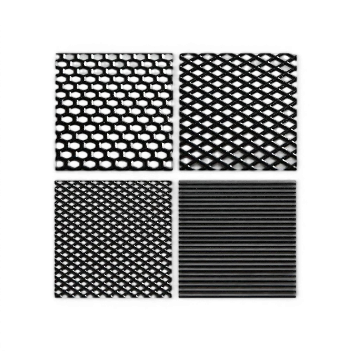 Grille autocollante réelle 3D Wrap-UP Next avec maille en treillis épaisse, dimensions 130x75mm, pour décoration automobile.