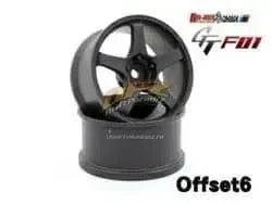 GT F01 wheel OFFSET 6 NOIR - RCART - ART5006FB